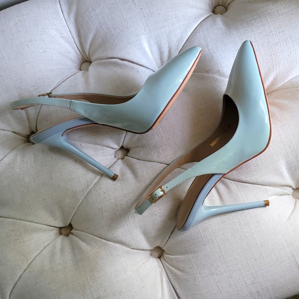 Estego Made in Italy Tiffany color heels